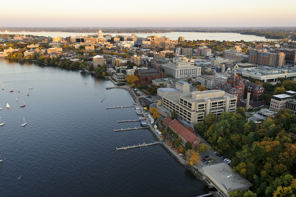 Aerial View of Campus in Madison