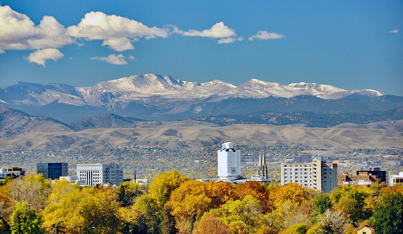 A view of Denver & Front Range (Colorado, USA)