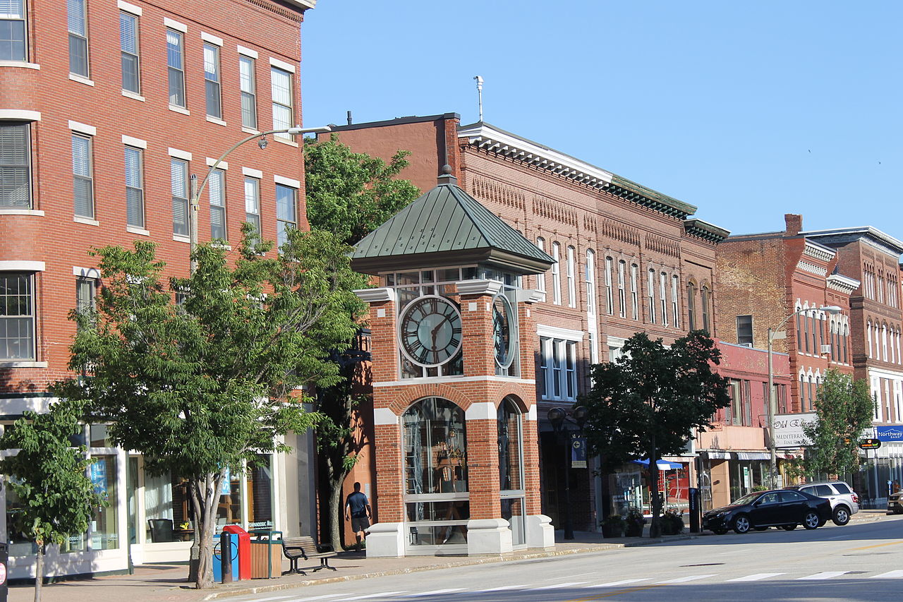 Downtown Concord, NH, near the state capitol