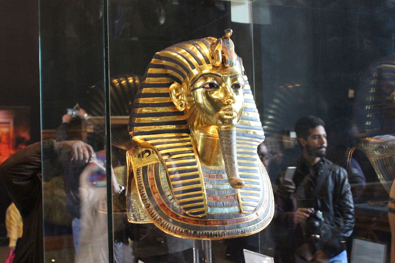 Golden Mask of Tutankhamun in the Egyptian Museum, Cairo, Egypt - 2015