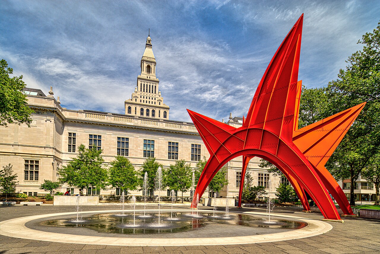 Hartford, Connecticut City Hall from Burr Mall
