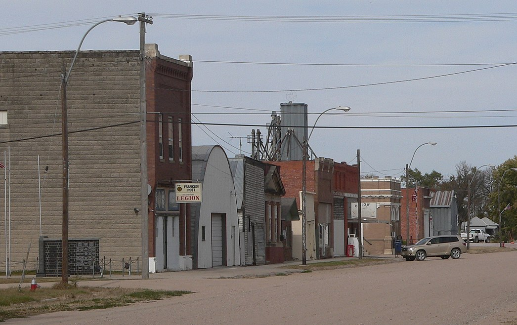 Downtown Streetscape of Ohiowa, Nebraska