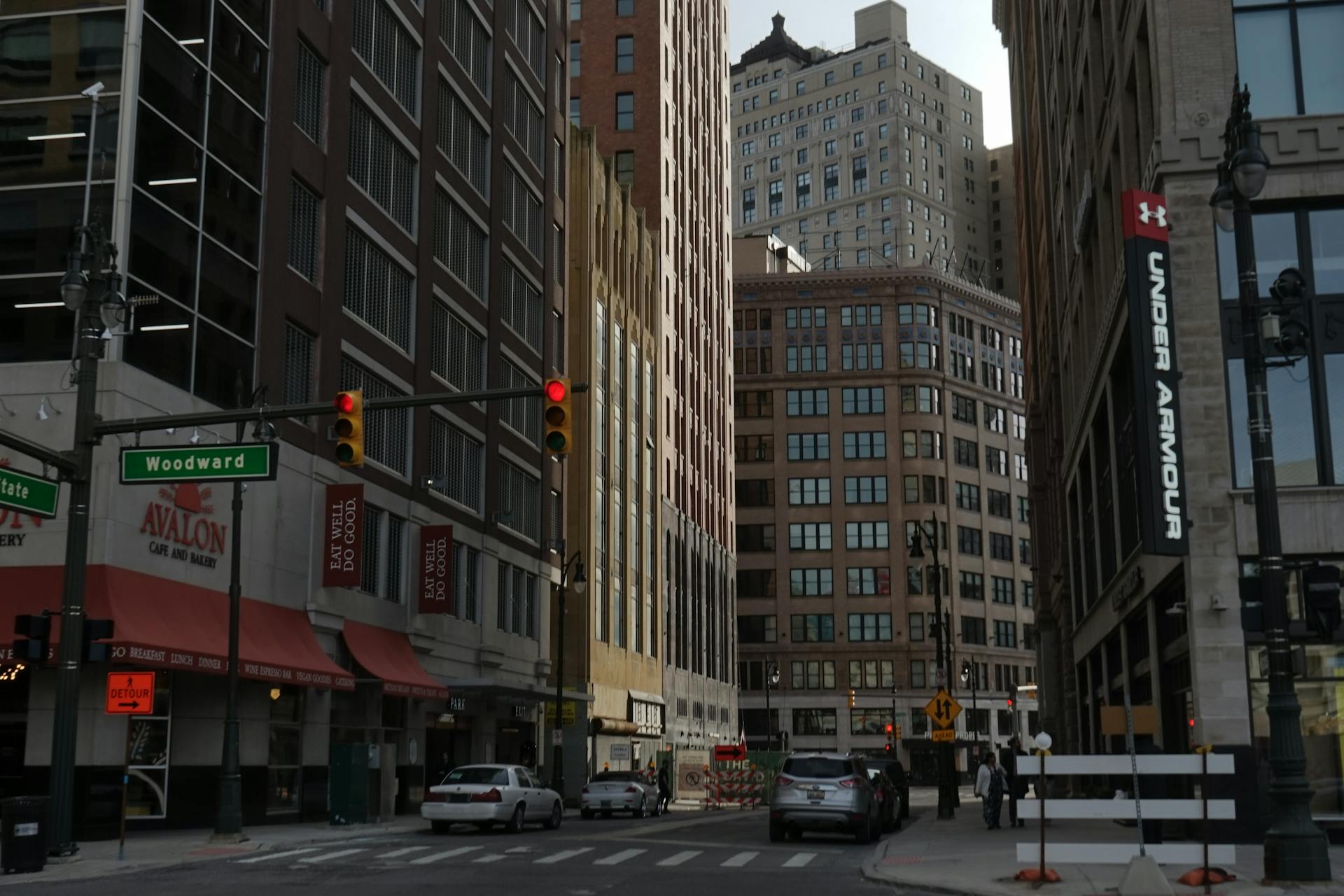 Cars Parked on the Side of the Road in Detroit, Michigan