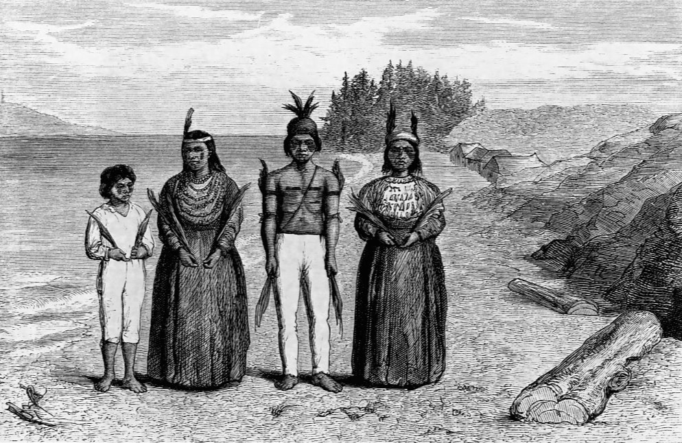Engraving of Yaqui Indians