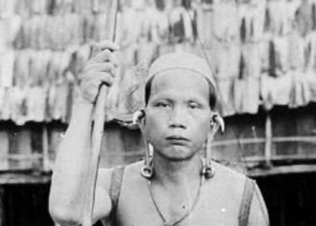 Two Kayans in Borneo - 1925