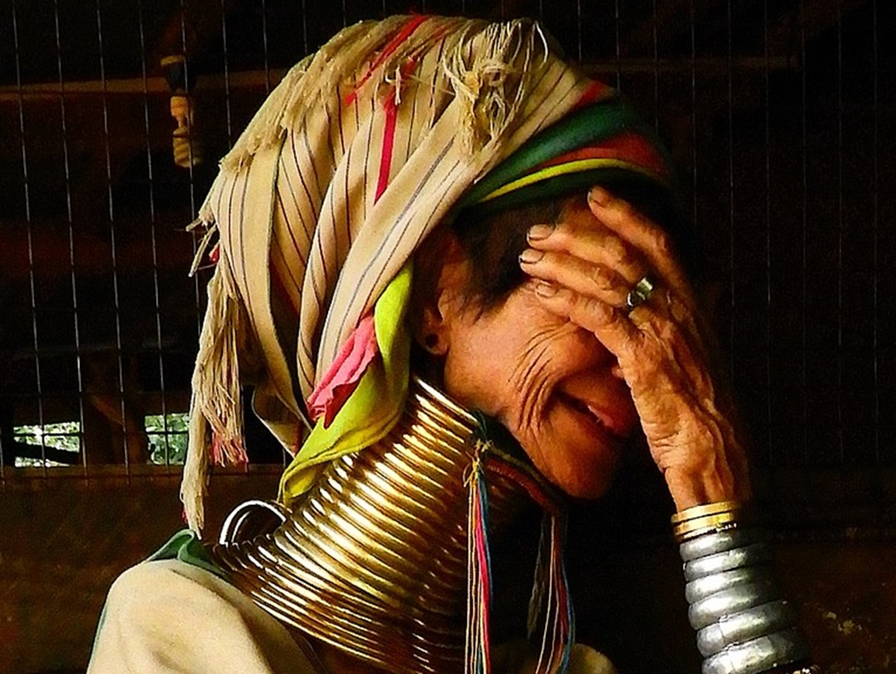 Maria And Her Laughter - Kayan woman.