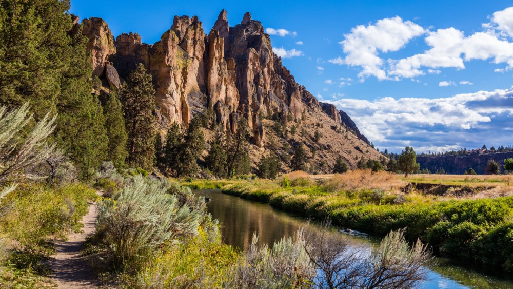 This image captures the scenic beauty of Smith Rock State Park in Orego