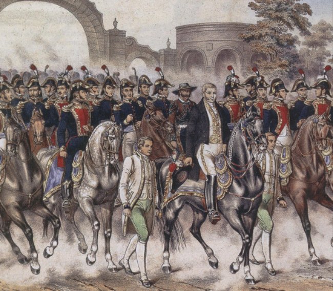 Painting describing the Independence of Mexico