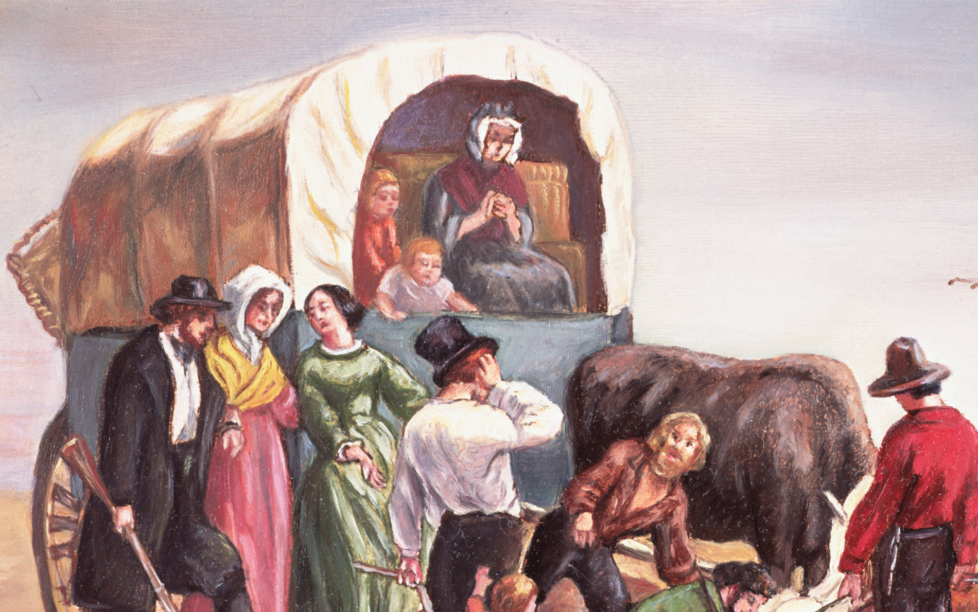 A Desperate Situation. across the plains with the Donner Party