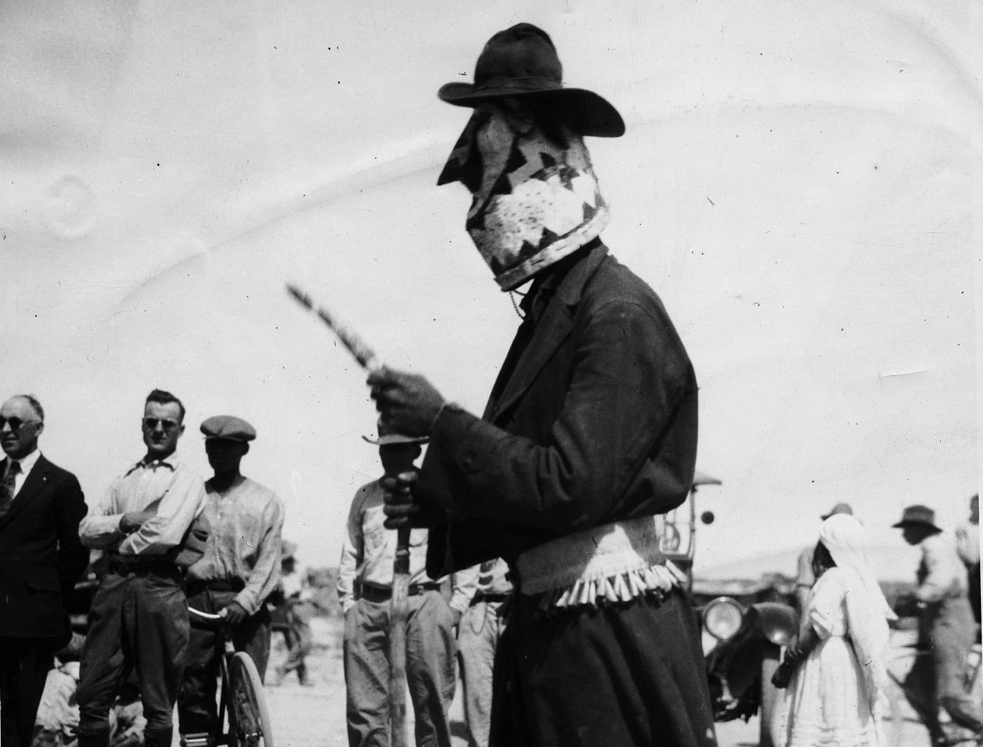 Native American Dressed as Character During Dance