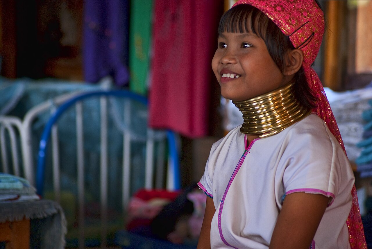 Kayan girl in Inle Lake, Myanmar - 2012