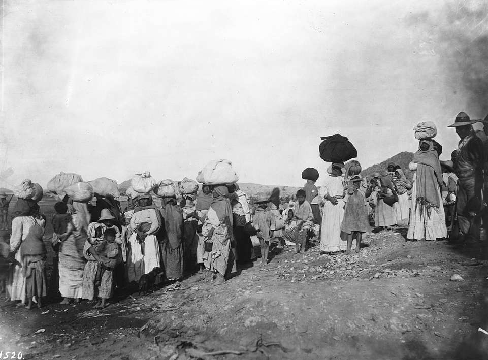 A group of Yaqui Indian prisoners
