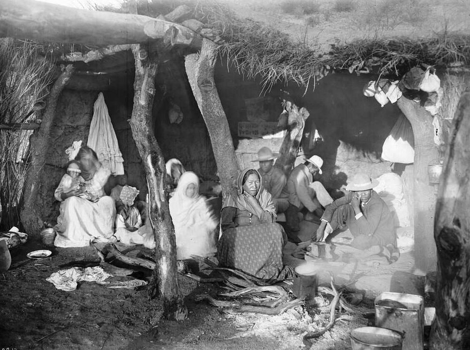 A family of escaped Yaqui Indians in Arizona, ca.1910