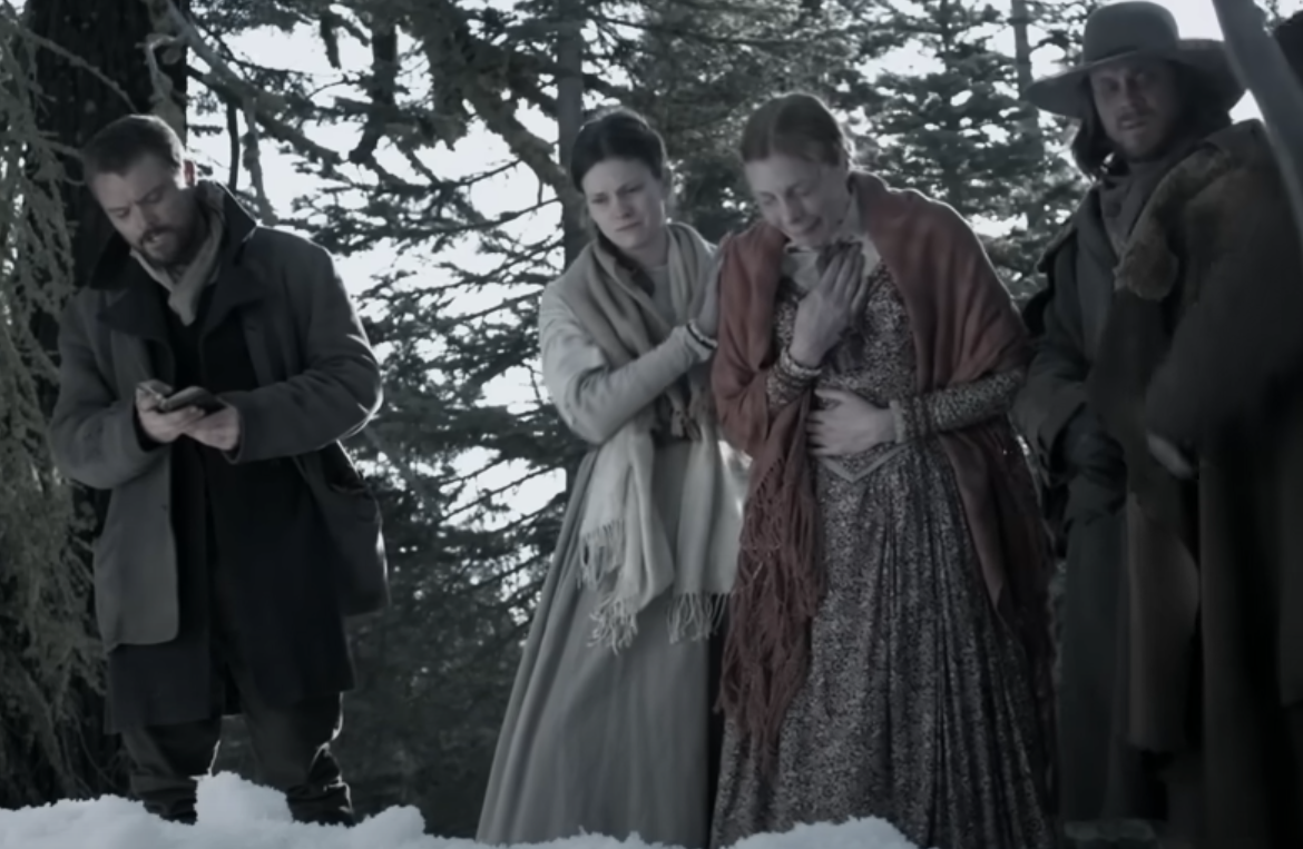 A screenshot of the movie The Donner Party