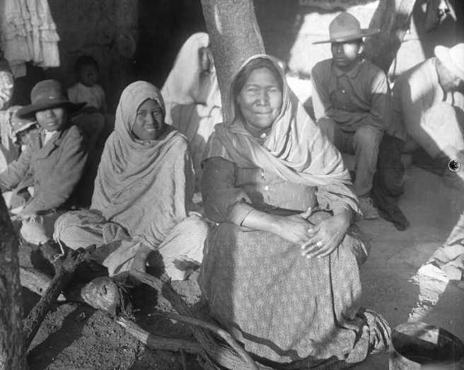 A family of escaped Yaqui Indians living in Arizona, ca.1910