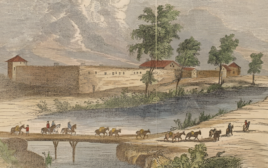 Sutter's Fort from Gleason's Pictorial Drawing Room