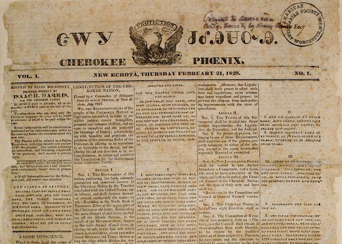 Cherokee Phoenix newspaper