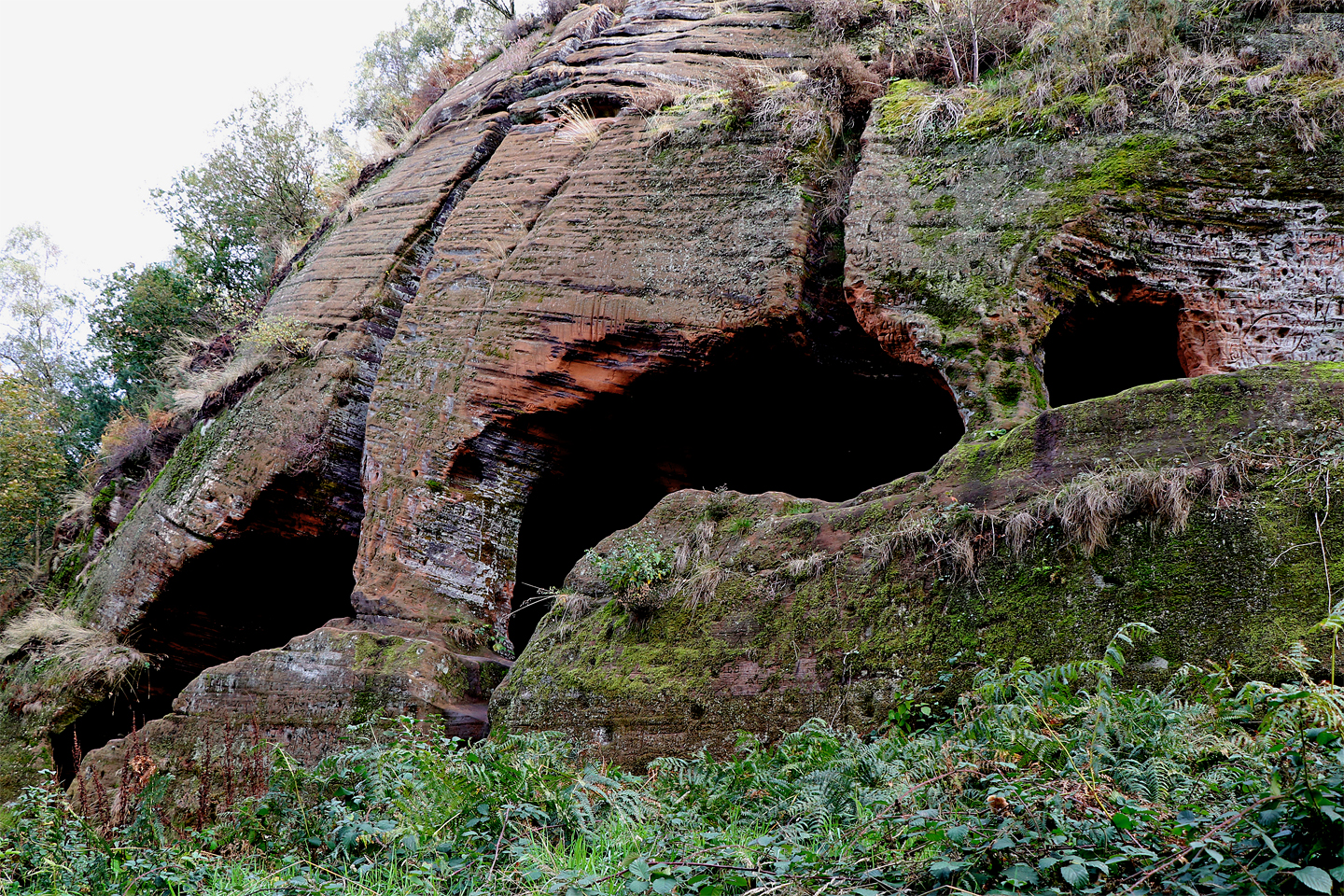 Rock Caves in a mountain