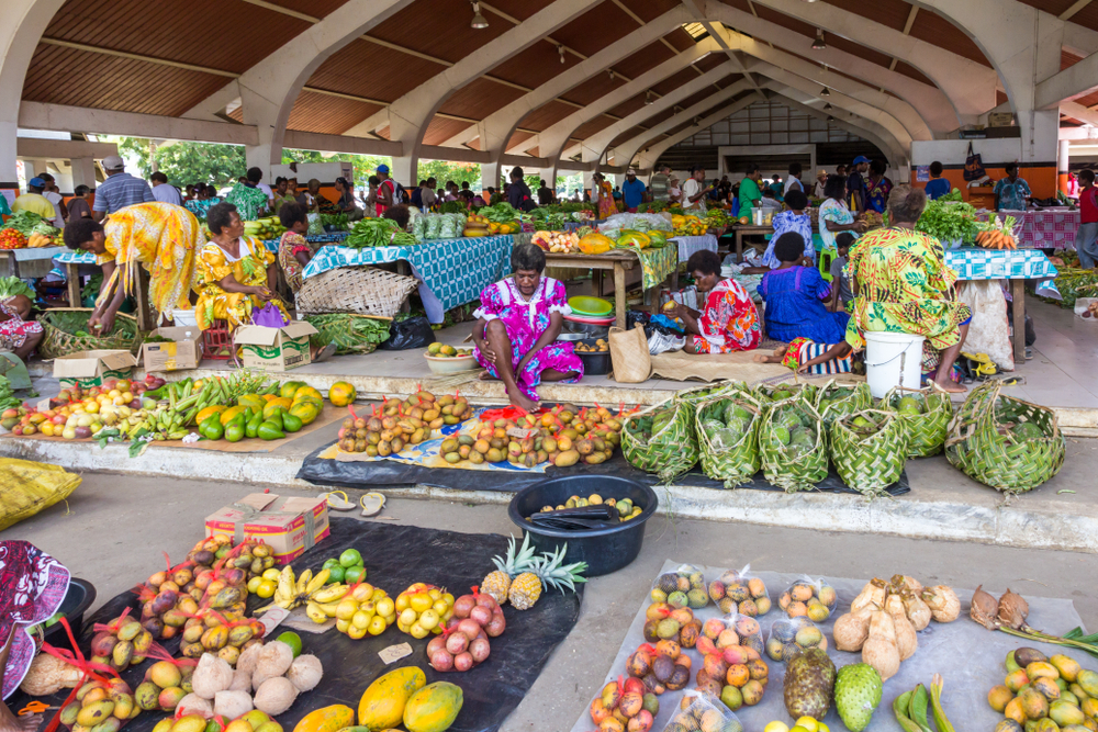 Fresh fruit and vegetable market Port Vila, Vanuatu