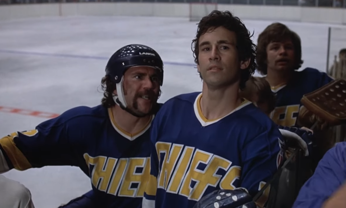 Screenshot from the movie Slap Shot (1977)