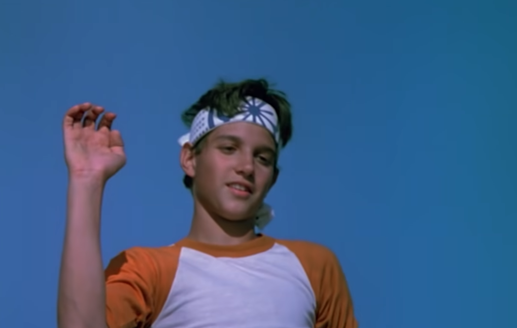 Screenshot from the movie The Karate Kid (1984)
