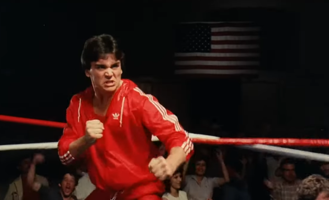 Screenshot from the movie No Retreat, No Surrender (1985)