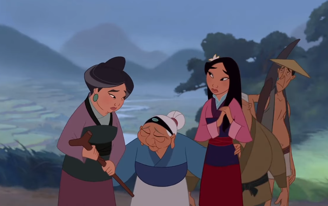 Screenshot from the movie Mulan (1998)