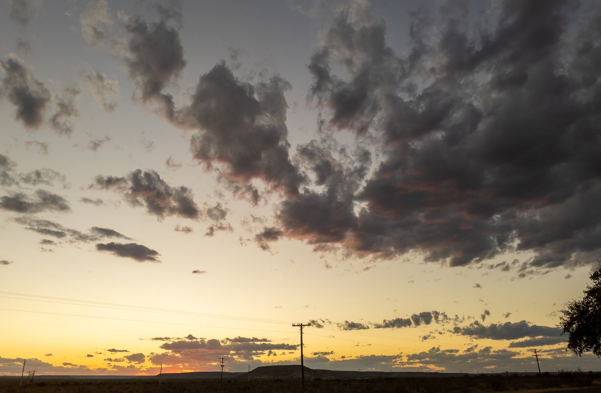 Sunset over Iraan, Texas, United States