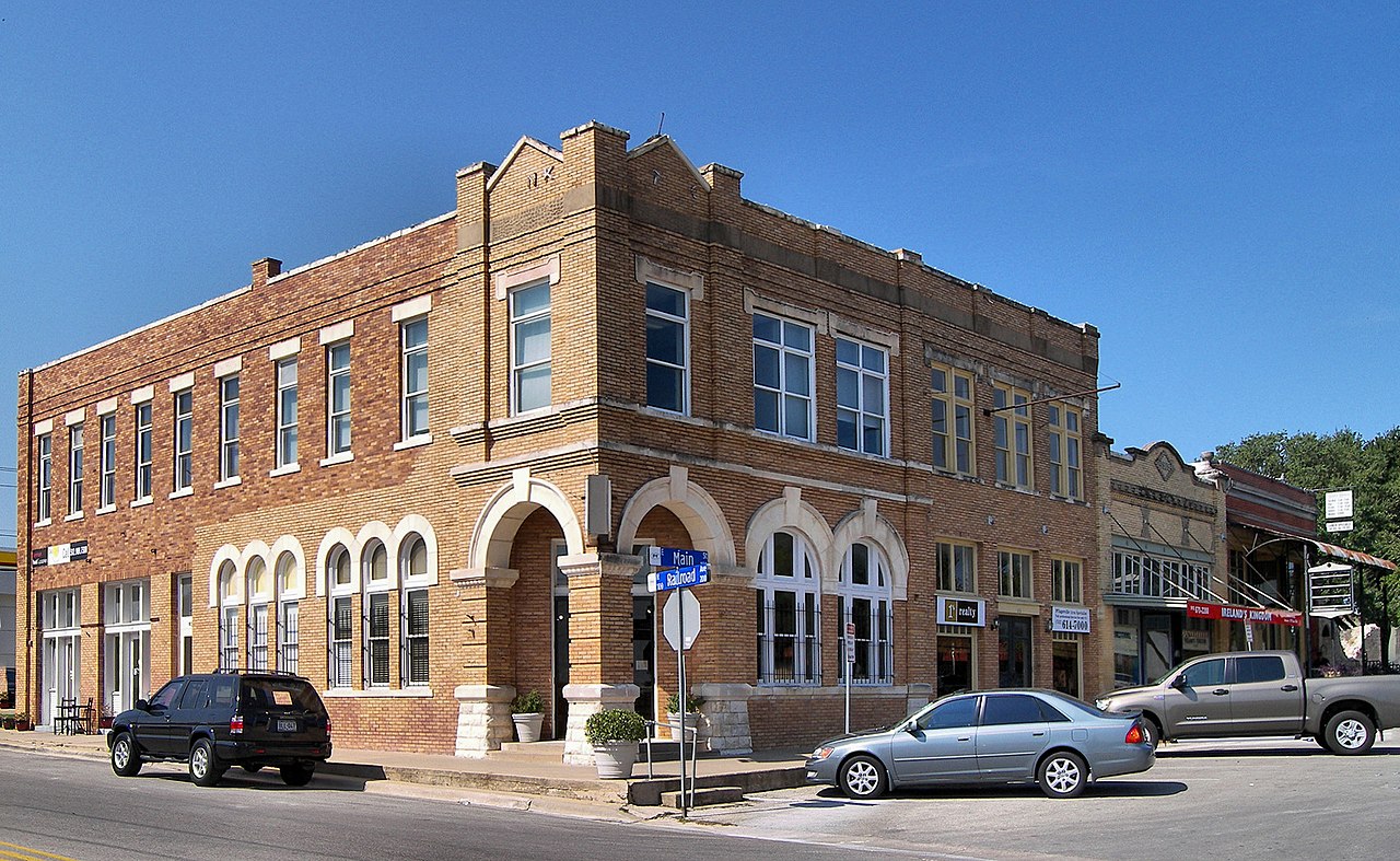 The East Main Street Historic District in Pflugerville, Texas.