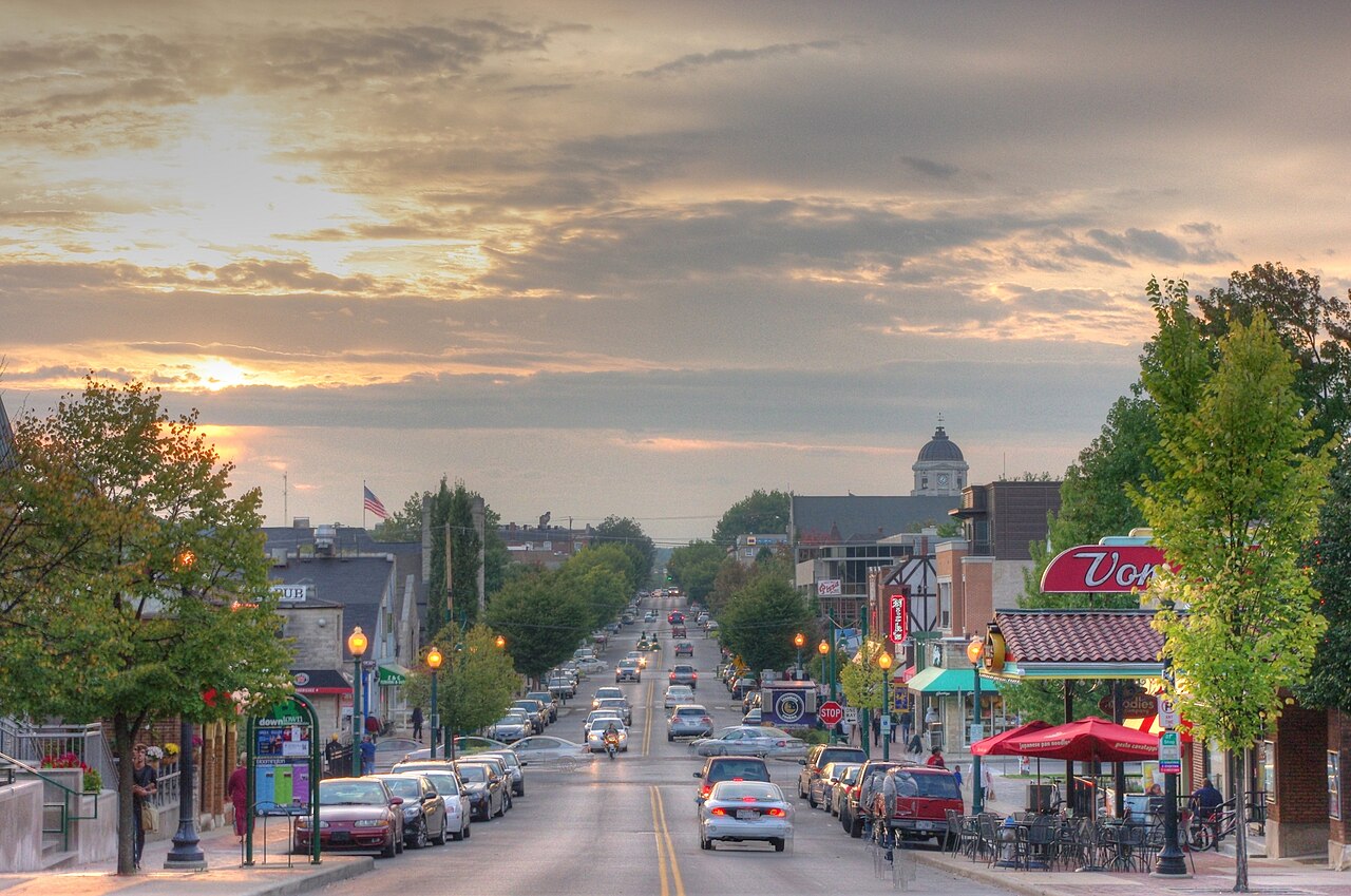 Kirkwood Avenue in Bloomington, Indiana