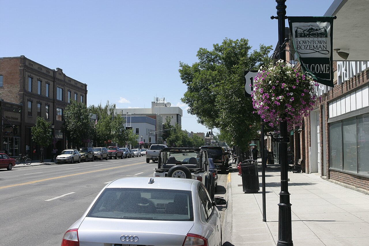 Downtown Bozeman, Montana, USA