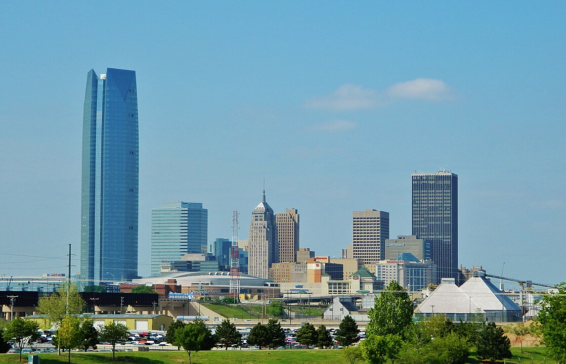 Looking north towards downtown Oklahoma City