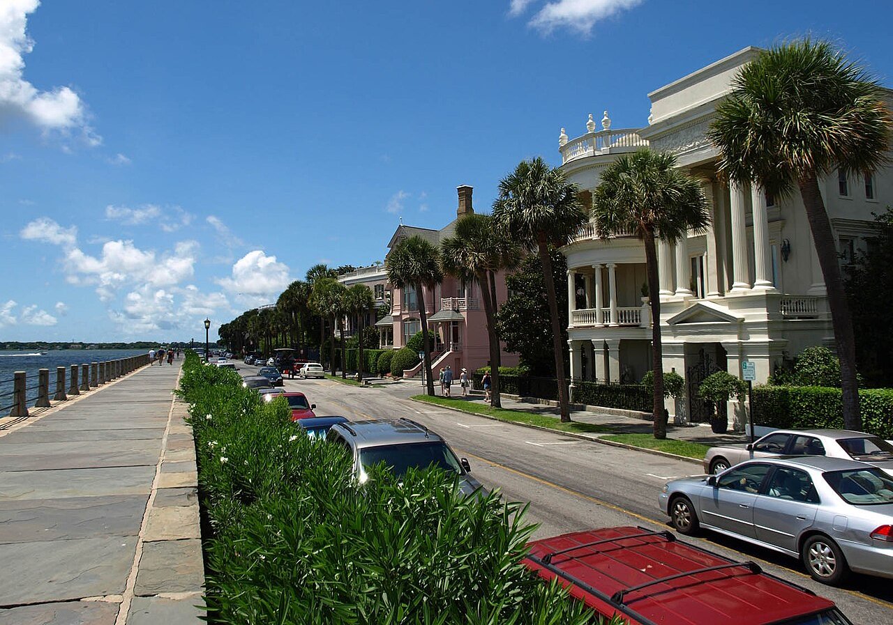 Homes on East Battery Street in Charleston, South Carolina
