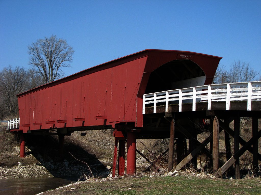 The Roseman Bridge in Madison County, Iowa.