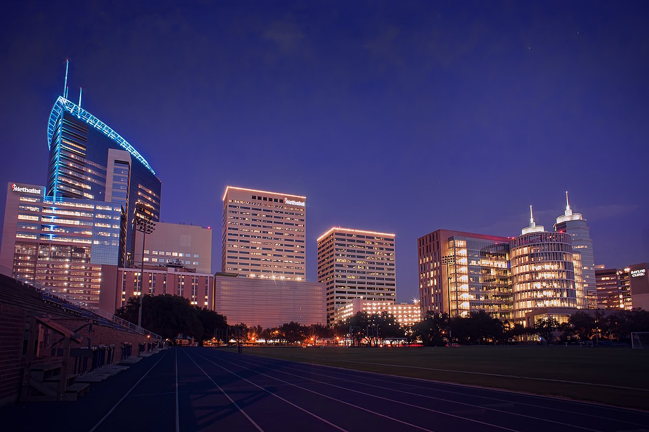 Texas Medical Center at night