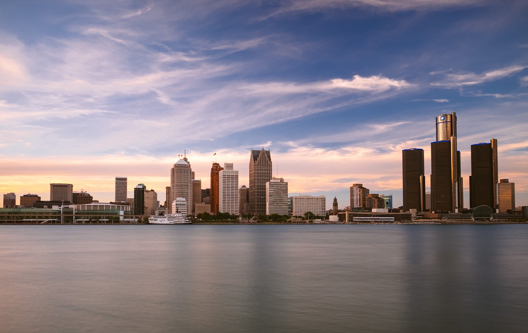 Skyline of Detroit, Michigan, United States