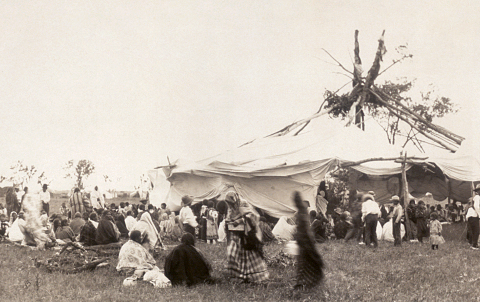 A Sun Dance gathering, c. 1909