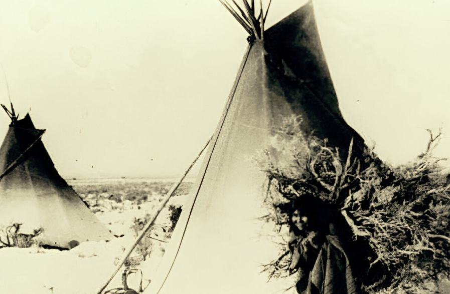 A Pahvant Ute at Kanosh in 1883