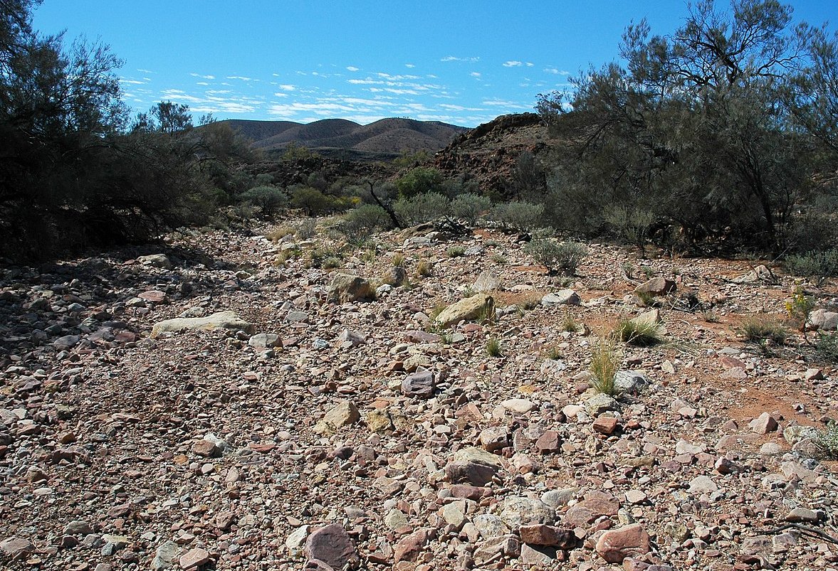 Landscape Photo of the  Aroona Creek, Mt. Scott Range South Australia