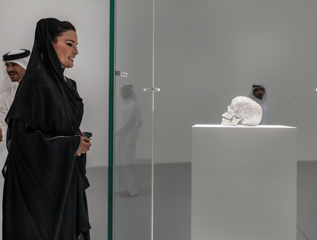 'For the love of God' a skull made of diamonds at the Relics Exhibition by Damien Hirst - 2013