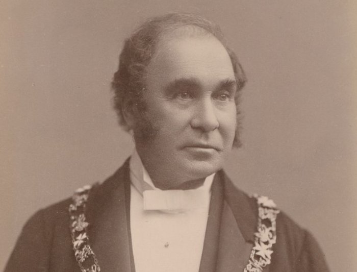 Grayscale Portrait Photo of Scottish-Australian pastoralist Sir Thomas Elder