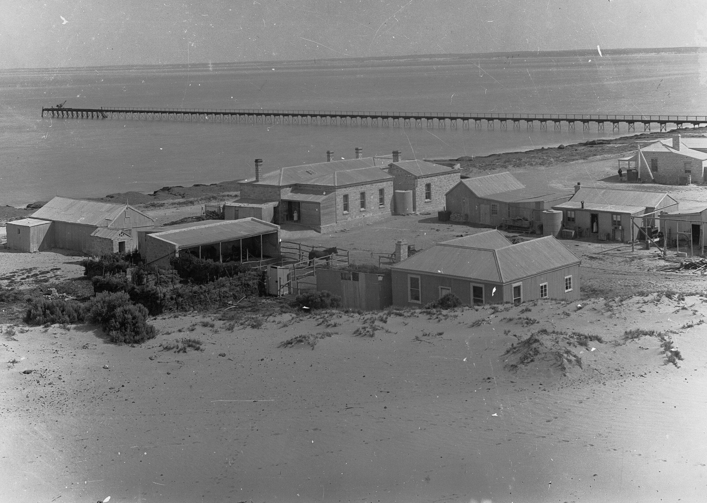 Grayscale Landscape Photo of Fowlers Bay in South Australia