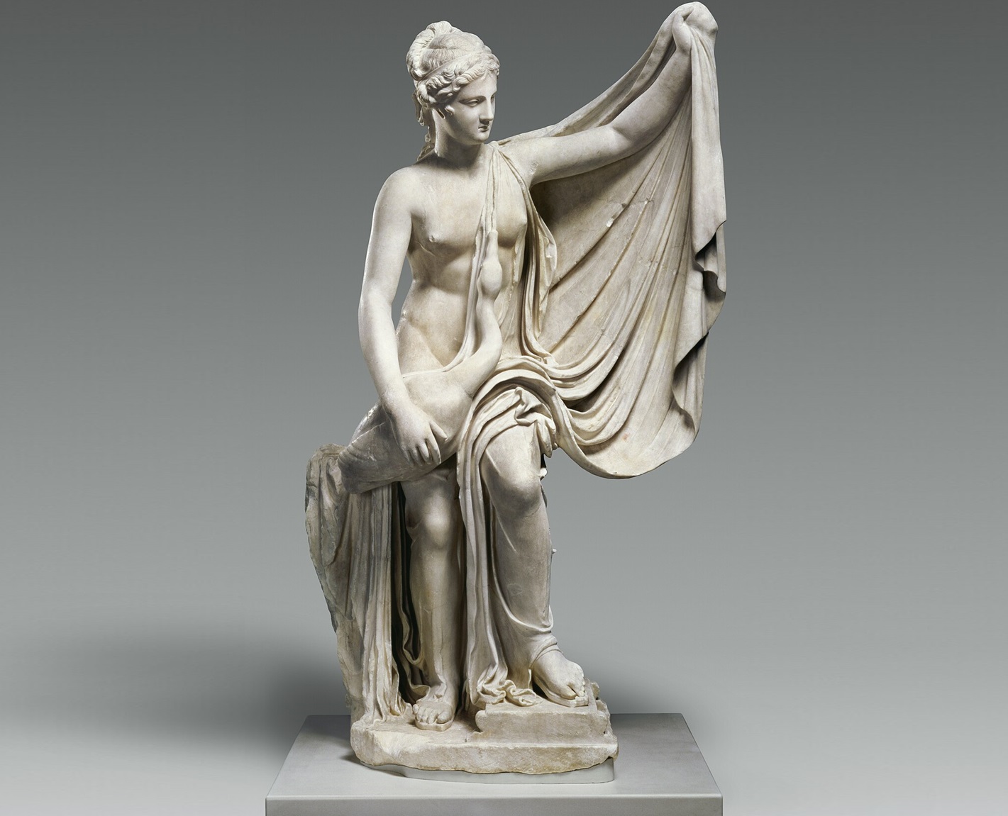 Statue Of Leda And The Swan - Getty Museum