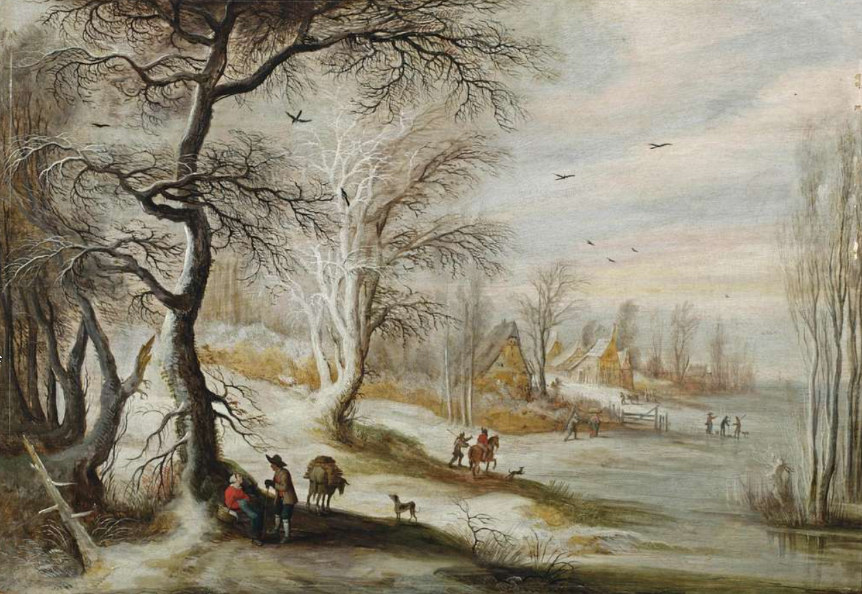 Photo of landscape art painting, 16th-17th century
