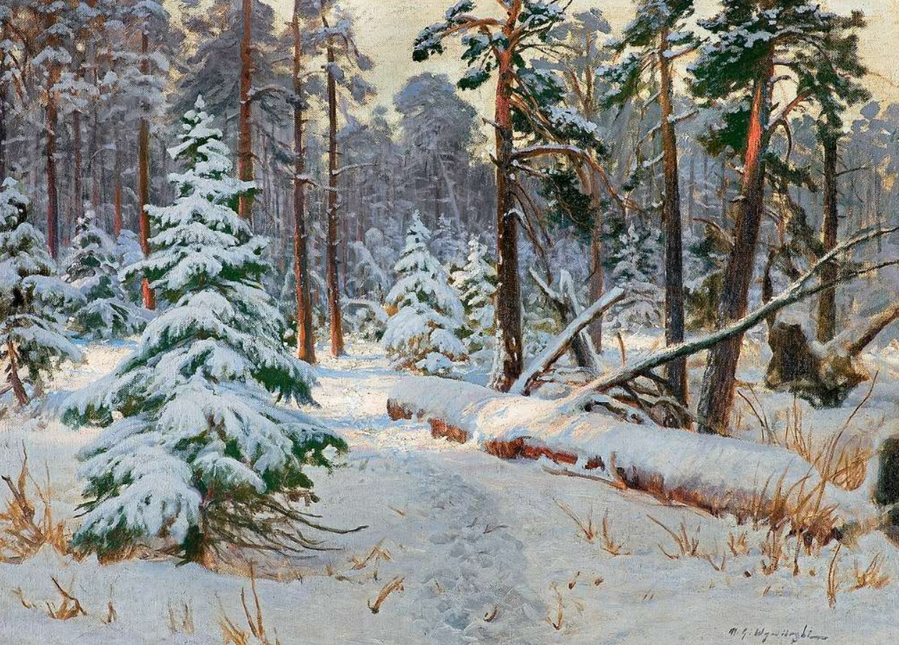 Michal Gorstkin Wywiórski - Forest in Winter