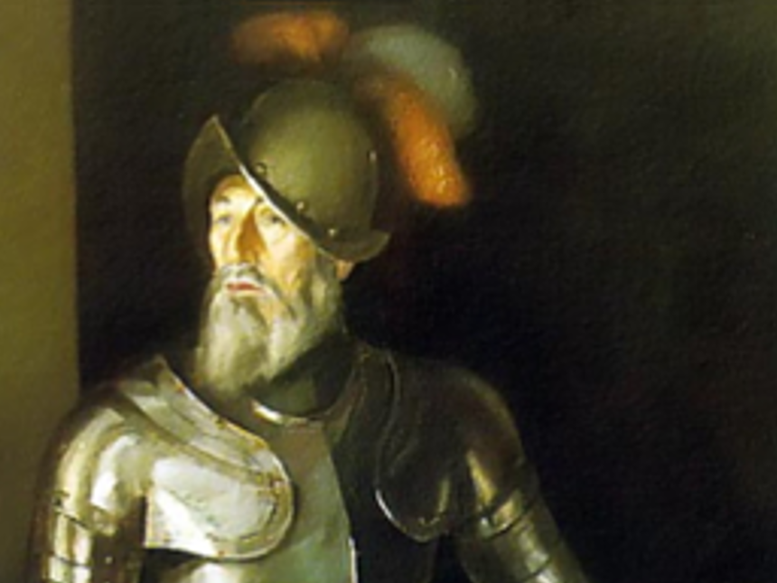 Portrait Painting of the Spanish explorer and conquistador Francisco de Orellana