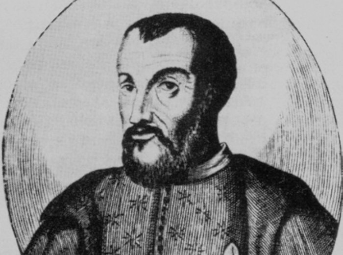 Portrait Drawing of of Diego de Ordaz, Spanish explorer and soldier