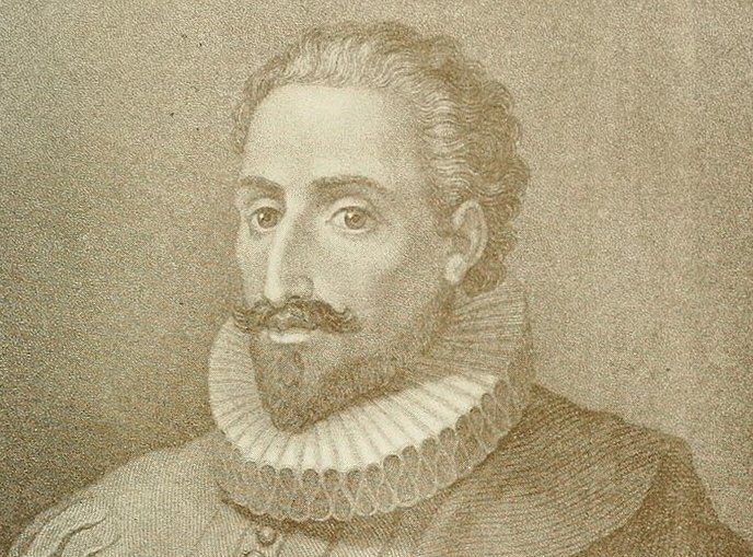 Portrait Painting of English explorer Sir Walter Ralegh