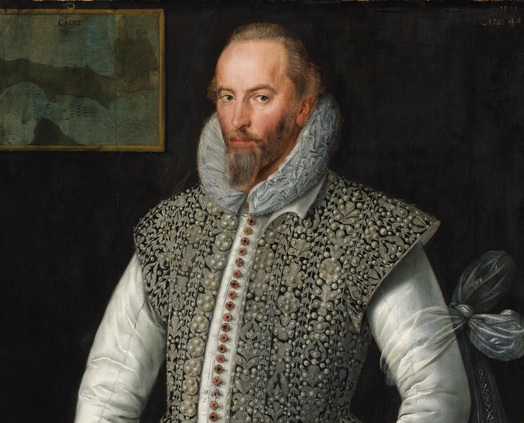 Portrait Painting of Sir Walter Raleigh by William Segar