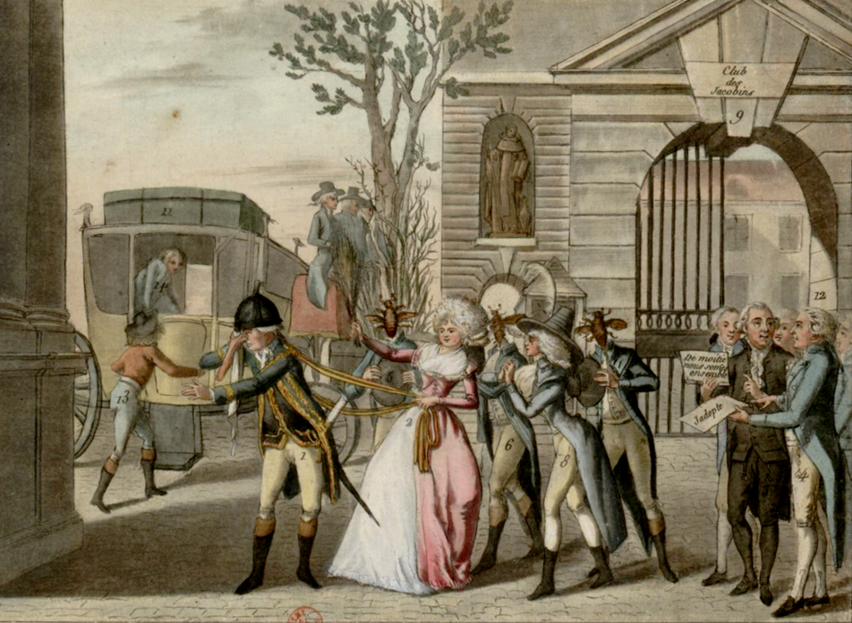 Madame Lebel.- Grand Return of Minister Linotte, 1792